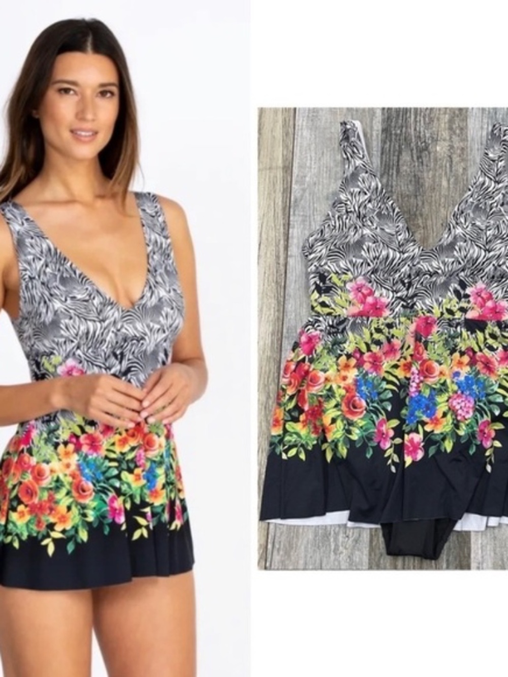 Large Johnny Was bathing suit new